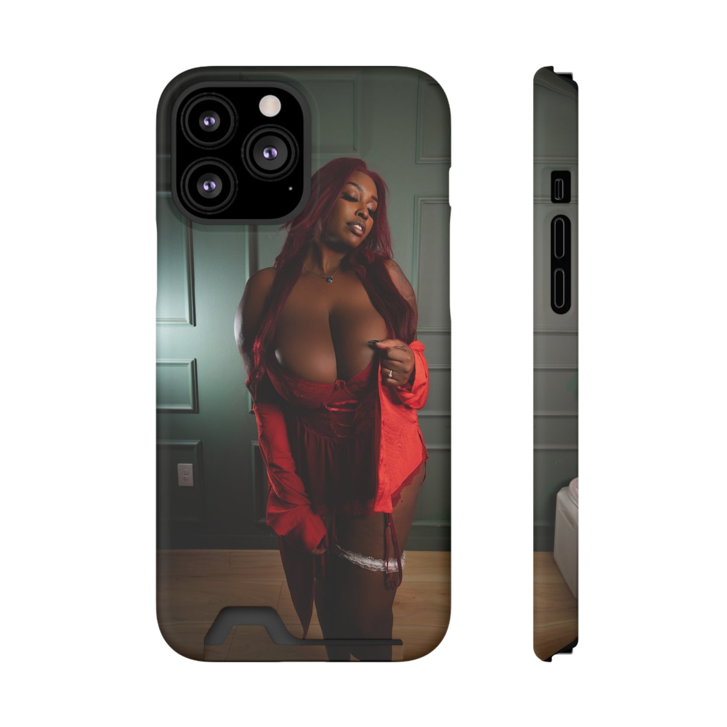 Stylish Phone Case with Card Holder - Chic Design for Fashion Enthusiasts
