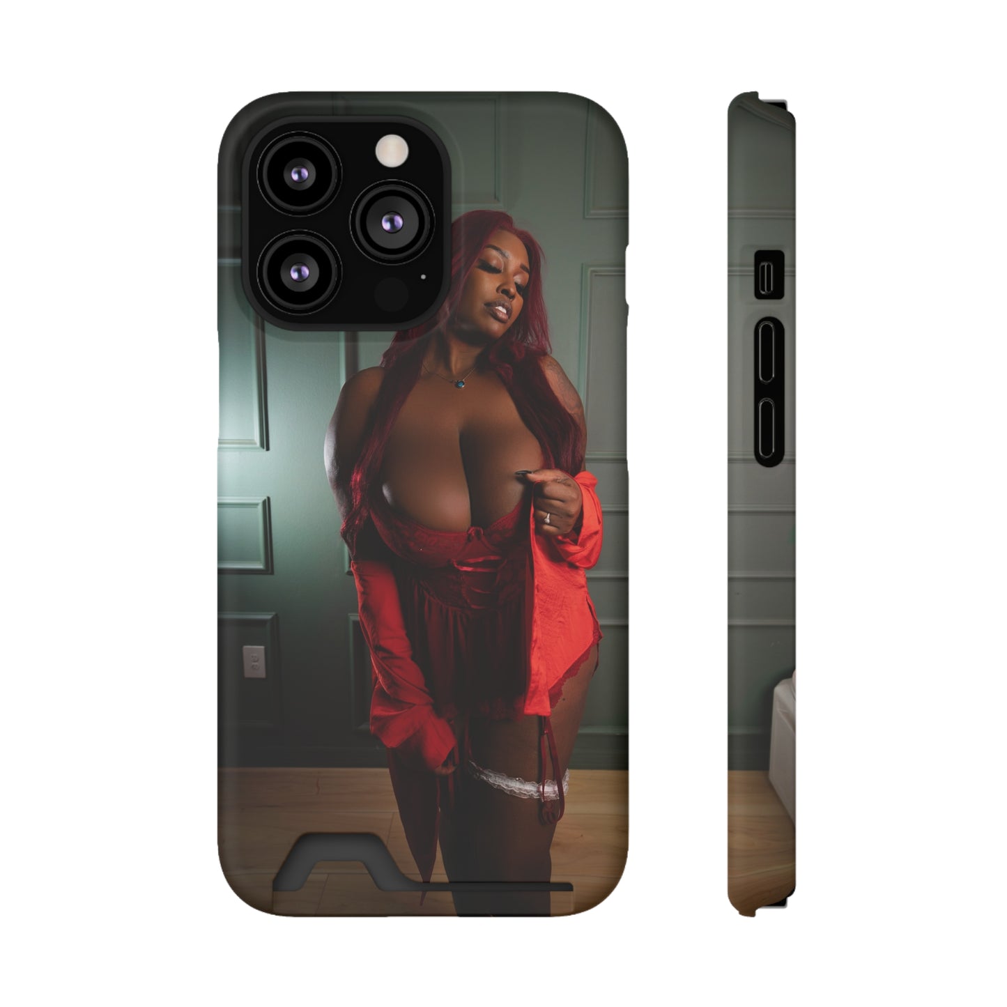 Stylish Phone Case with Card Holder - Chic Design for Fashion Enthusiasts